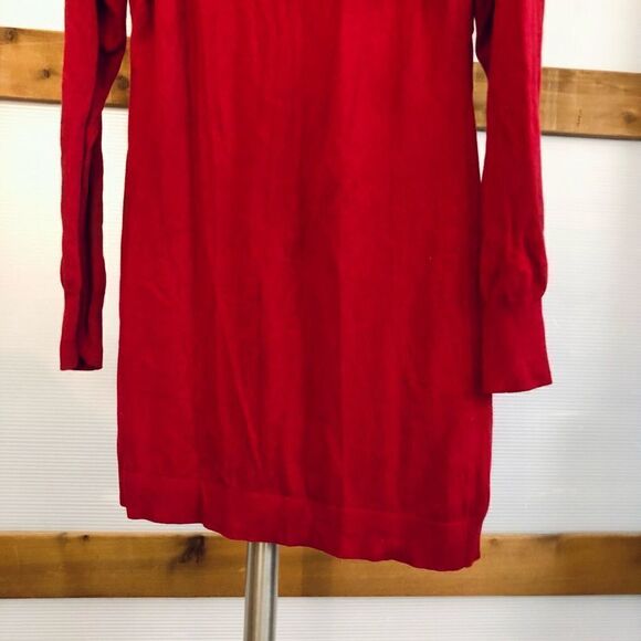 SANDWICH_ Wool Blend‎ Funky Long Dark Red Cardigan / Sz XL - Picture 5 of 7